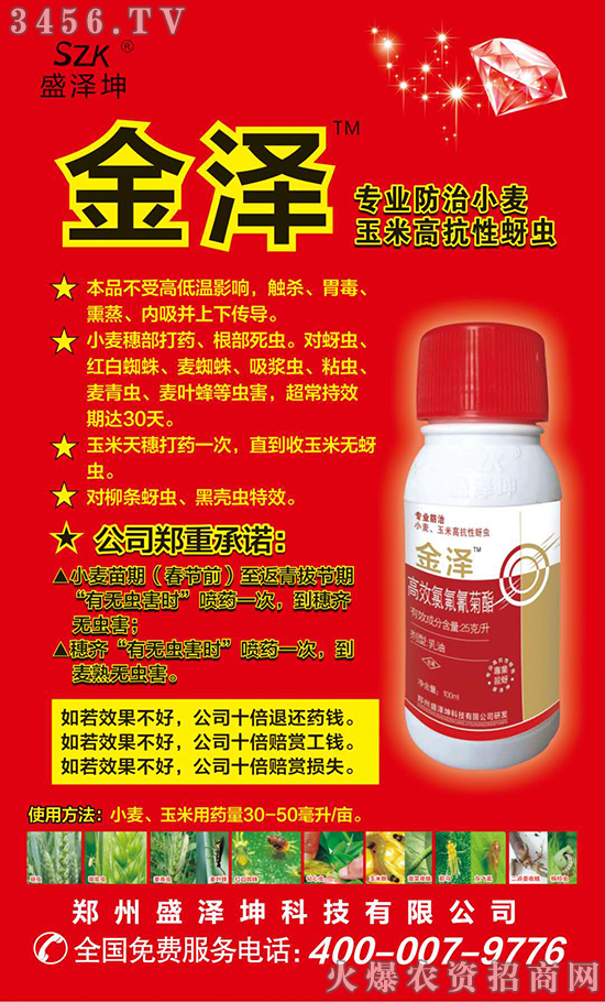 金澤-防治小麥高抗性蚜蟲(chóng)!