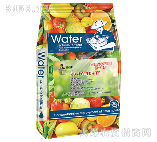 5kg大量元素水溶肥料30-10-10+TE-金匠星
