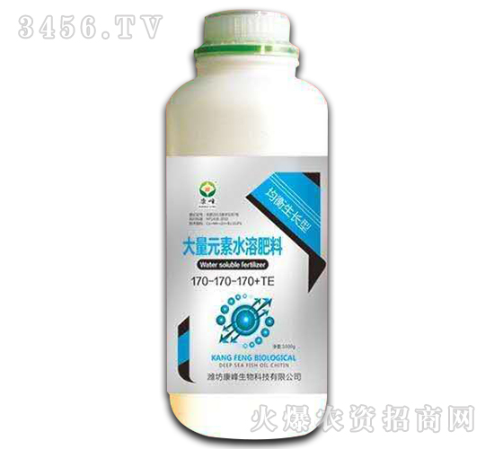 均衡生長(zhǎng)型大量元素水溶肥料170-170-170+TE（瓶）-康峰