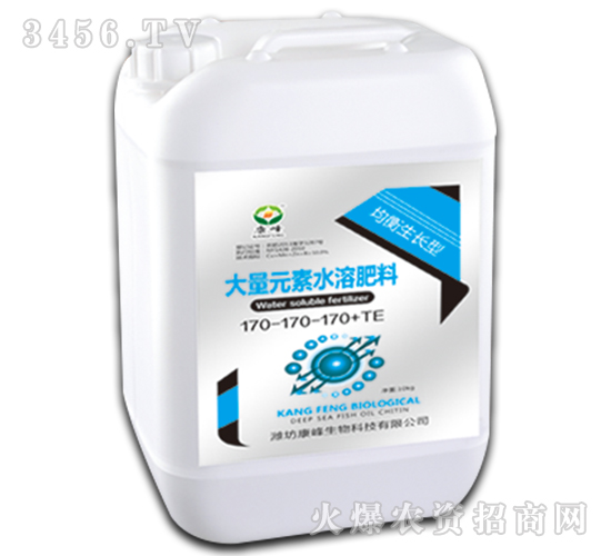 均衡生長型大量元素水溶肥料170-170-170+TE-康峰