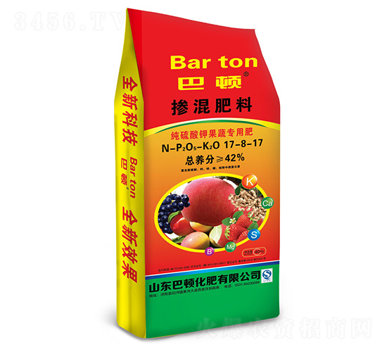 純硫酸鉀果蔬專用肥17-8-17-巴頓
