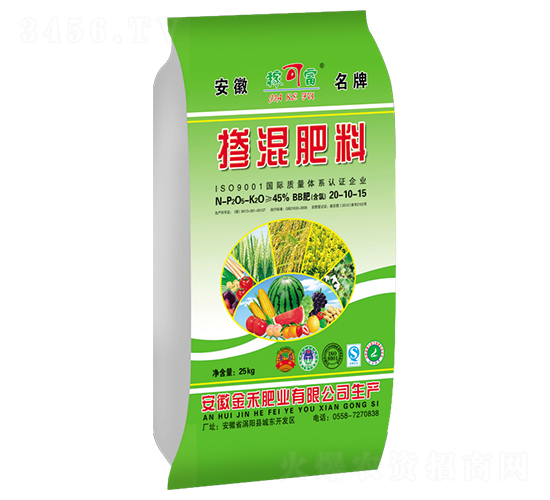 25kg摻混肥料20-10-15-稼可富-金禾肥業(yè)