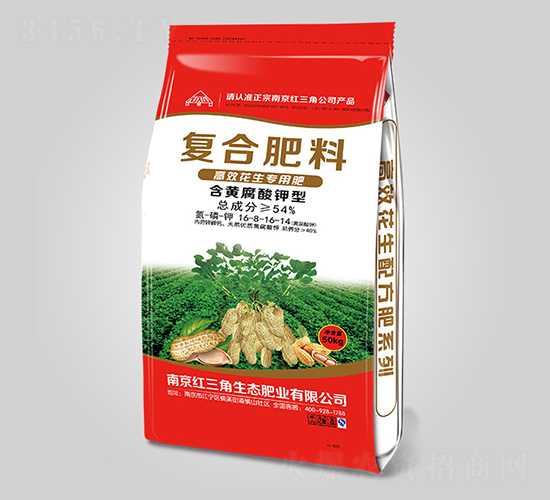 含黃腐酸鉀型復(fù)合肥料16-8-16-14-紅三角