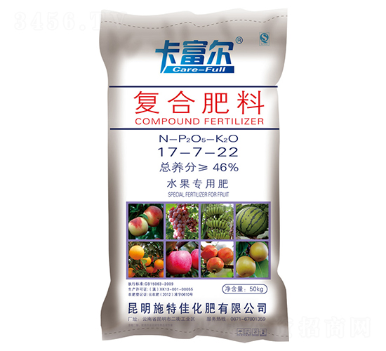 水果專用復合肥料17-7-22-卡富爾-施特佳