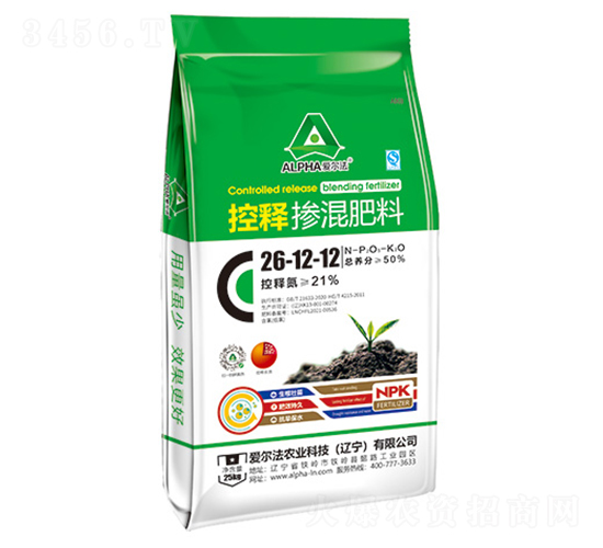 控釋摻混肥料26-12-12-愛(ài)爾法