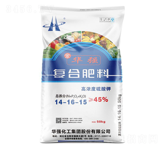 高濃度硫酸鉀復(fù)合肥料14-16-15-余華強-華強化工集團
