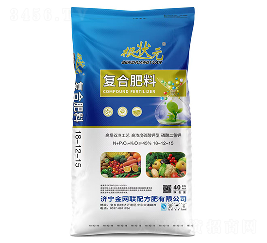 高塔雙冷工藝高濃度硫酸鉀型復(fù)合肥料18-12-15-根狀元-金網(wǎng)聯(lián)